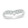 Thumbnail Image 1 of Previously Owned - 1/2 CT. T.W. Diamond Contour Wedding Band in 10K White Gold