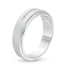 Thumbnail Image 3 of Previously Owned - 1/20 CT. T.W. Diamond Wedding Band in Sterling Silver