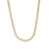 Thumbnail Image 0 of Previously Owned - 2 CT. T.W. Diamond Two-Stone Curve Tennis Necklace in Sterling Silver with Yellow Rhodium - 17"