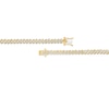 Thumbnail Image 2 of Previously Owned - 2 CT. T.W. Diamond Two-Stone Curve Tennis Necklace in Sterling Silver with Yellow Rhodium - 17"