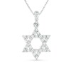 Thumbnail Image 1 of Previously Owned - 1/6 CT. T.W. Diamond Star of David Pendant in 18K White Gold