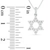 Thumbnail Image 2 of Previously Owned - 1/6 CT. T.W. Diamond Star of David Pendant in 18K White Gold