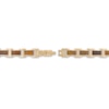 Thumbnail Image 3 of Previously Owned - Tiger's Eye Link Bracelet in Stainless Steel with Yellow IP - 8.5"
