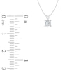 Thumbnail Image 2 of Previously Owned - 1/4 CT. Princess-Cut Diamond Solitaire Pendant in 14K White Gold