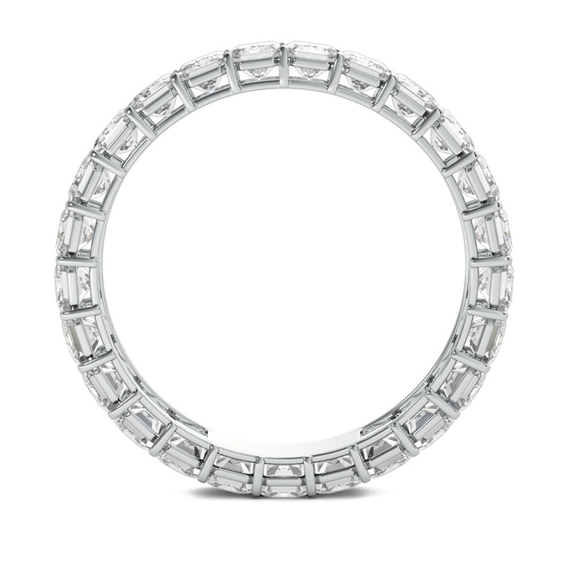 Previously Owned - 3 CT. T.W. Emerald-Cut Diamond Eternity Band in Platinum