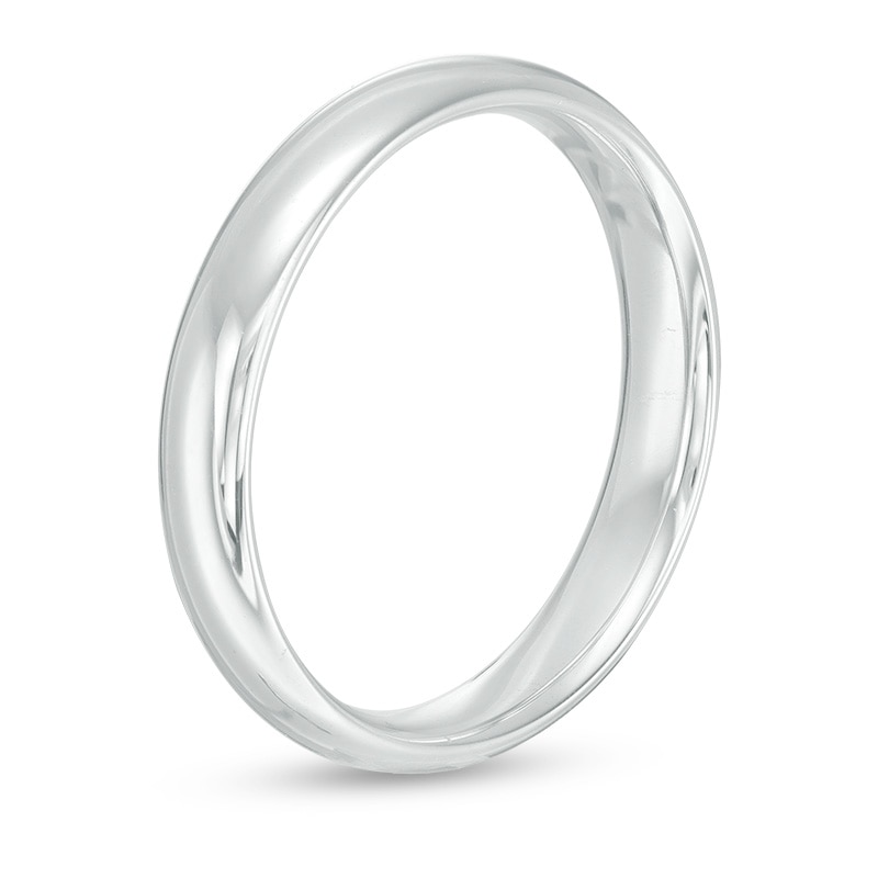 Main Image 3 of Previously Owned - 4.0mm Lightweight Comfort-Fit Wedding Band in 10K White Gold