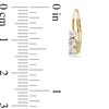 Thumbnail Image 3 of Previously Owned - 1/4 CT. T.W. Diamond Three Stone Drop Earrings in 14K Gold