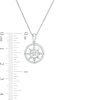 Thumbnail Image 3 of Previously Owned - 1/20 CT. T.W. Diamond Compass Pendant in Sterling Silver