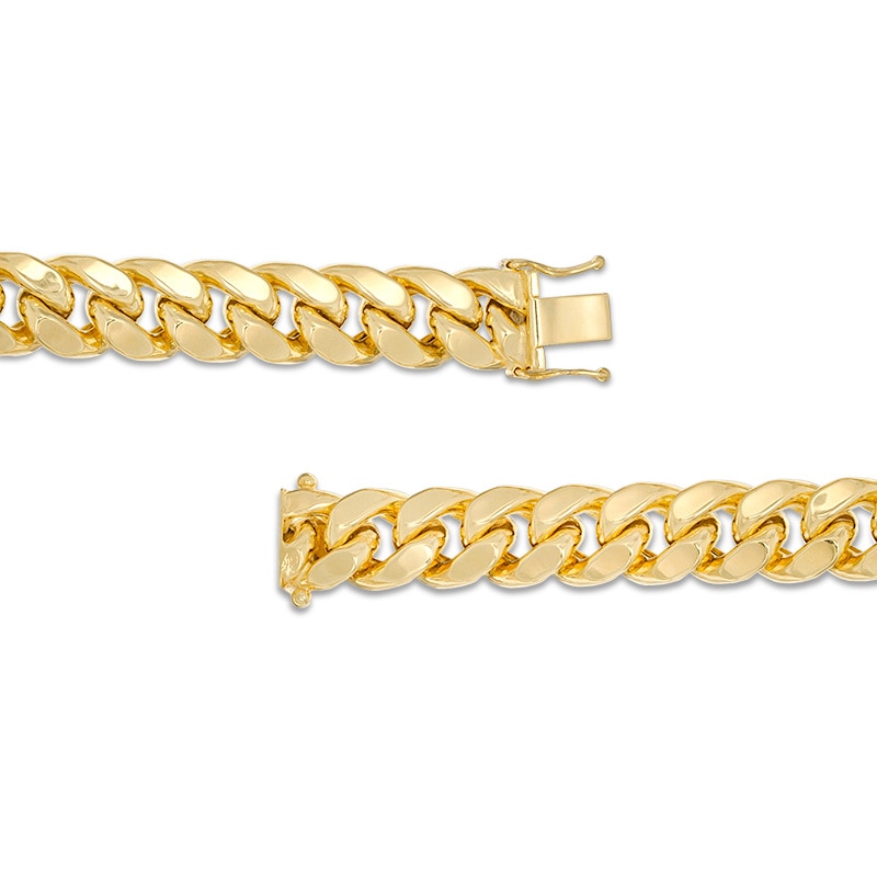 Main Image 4 of Previously Owned - Men's 10.7mm Cuban Curb Chain Necklace in 14K Gold - 26"