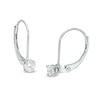 Thumbnail Image 1 of Previously Owned - 1/4 CT. T.W. Diamond Solitaire Drop Earrings in 14K White Gold (I/I3)