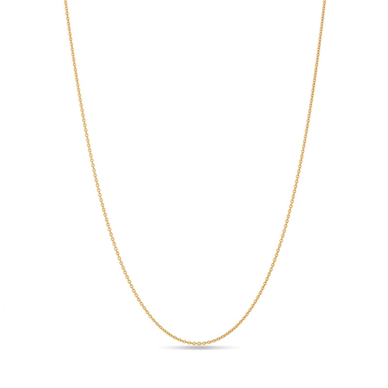 Main Image 1 of Previously Owned - 1.5mm Cable Chain Necklace in 18K Gold - 20"