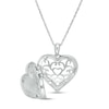 Thumbnail Image 3 of Previously Owned - Diamond Accent Double Heart Locket in Sterling Silver