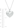 Thumbnail Image 4 of Previously Owned - Diamond Accent Double Heart Locket in Sterling Silver