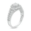 Thumbnail Image 3 of Previously Owned - 1-1/2 CT. T.W. Diamond Cushion Frame Collar Engagement Ring in 14K White Gold