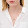 Thumbnail Image 2 of Previously Owned - 1/4 CT. T.W. Diamond Ornate Flower Locket in Sterling Silver and 10K Rose Gold