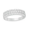 Thumbnail Image 1 of Previously Owned - 1/2 CT. T.W. Diamond Multi-Row Band in 10K White Gold