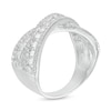 Thumbnail Image 3 of Previously Owned - 1-1/2 CT. T.W. Diamond Multi-Row Crossover Band in 10K White Gold