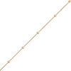 Thumbnail Image 1 of Previously Owned - 2.0mm Diamond-Cut Bead Station Bracelet in 14K Gold - 7.5"