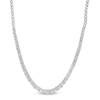 Thumbnail Image 1 of Previously Owned - 1/3 CT. T.W. Composite Diamond Graduated Tennis Necklace in Sterling Silver