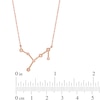 Thumbnail Image 3 of Previously Owned - 1/20 CT. T.W. Diamond Virgo Constellation Bezel-Set Necklace in 10K Rose Gold