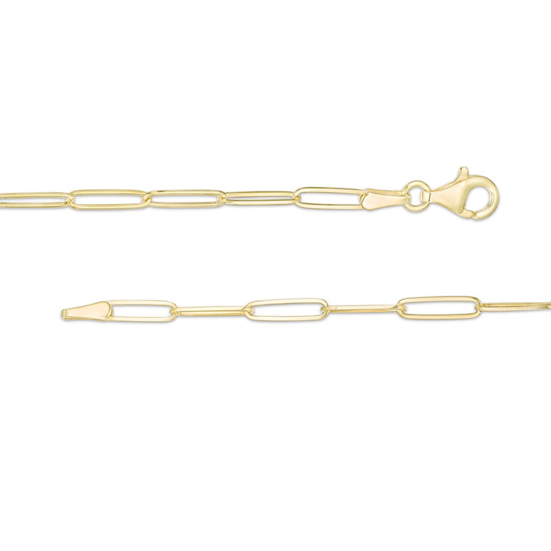 Main Image 3 of Previously Owned - 2.6mm Elongated Link Chain Necklace in Solid 14K Gold - 24"