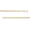 Thumbnail Image 3 of Previously Owned - 2.3mm Rope Chain Necklace in Hollow 14K Gold - 22"