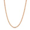Thumbnail Image 1 of Previously Owned - 2.3mm Rope Chain Necklace in Hollow 14K Rose Gold - 18"