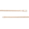 Thumbnail Image 3 of Previously Owned - 2.3mm Rope Chain Necklace in Hollow 14K Rose Gold - 18"