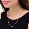 Thumbnail Image 2 of Previously Owned - 2.3mm Rope Chain Necklace in Hollow 14K Rose Gold - 20"