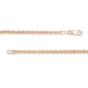 Thumbnail Image 3 of Previously Owned - 2.3mm Rope Chain Necklace in Hollow 14K Rose Gold - 20"