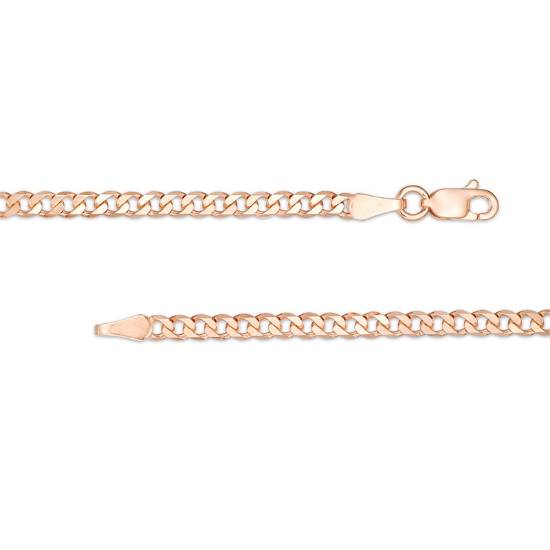 Main Image 3 of Previously Owned - 2.7mm Curb Chain Necklace in Solid 14K Rose Gold - 18"