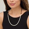 Thumbnail Image 2 of Previously Owned - 5.25mm Herringbone Chain Necklace in Solid 14K Gold - 24"