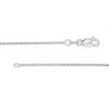 Thumbnail Image 2 of Previously Owned - 1.1mm Cable Chain Necklace in Hollow 10K White Gold - 18"