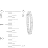 Thumbnail Image 3 of Previously Owned - 1/2 CT. T.W. Diamond Inside-Out Hoop Earrings in Sterling Silver