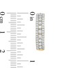 Thumbnail Image 3 of Previously Owned - 1 CT. T.W. Diamond Triple Row Hoop Earrings in 10K Gold