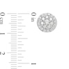 Thumbnail Image 3 of Previously Owned - 1 CT. T.W. Composite Diamond Circle Stud Earrings in 10K Rose Gold