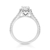 Thumbnail Image 3 of Previously Owned - 1-7/8 CT. T.W. Emerald-Cut Diamond Frame Engagement Ring in 14K White Gold