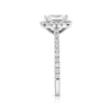 Thumbnail Image 4 of Previously Owned - 1-7/8 CT. T.W. Emerald-Cut Diamond Frame Engagement Ring in 14K White Gold