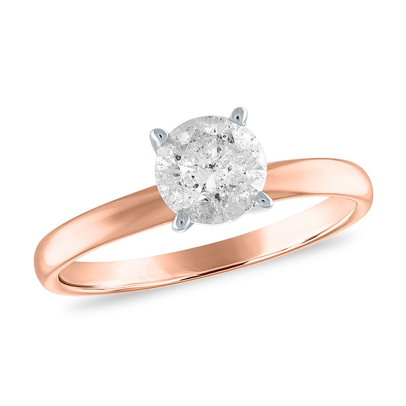Main Image 1 of Previously Owned - 3/4 CT. Diamond Solitaire Engagement Ring in 14K Rose Gold (J/I3)