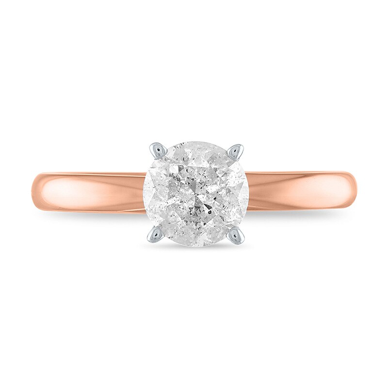Main Image 2 of Previously Owned - 3/4 CT. Diamond Solitaire Engagement Ring in 14K Rose Gold (J/I3)