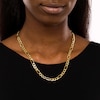 Thumbnail Image 2 of Previously Owned - Men's 7.2mm Figaro Chain Necklace in Hollow 14K Gold - 22"