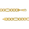Thumbnail Image 3 of Previously Owned - Men's 7.2mm Figaro Chain Necklace in Hollow 14K Gold - 22"