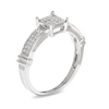 Thumbnail Image 2 of Previously Owned - 1/8 CT. T.W. Multi-Diamond Square Collar Ring in 10K White Gold