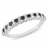 Thumbnail Image 0 of Previously Owned - 1/2 CT. T.W.  Black and White Diamond Band in 10K White Gold