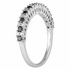 Thumbnail Image 1 of Previously Owned - 1/2 CT. T.W.  Black and White Diamond Band in 10K White Gold