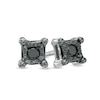 Thumbnail Image 0 of Previously Owned - Black Diamond Accent Square Stud Earrings in Sterling Silver
