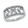 Thumbnail Image 0 of Previously Owned - 1/4 CT. T.W. Diamond Filigree Band in 10K White Gold