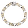 Thumbnail Image 1 of Previously Owned - Yellow Diamond Accent Infinity Braid Bracelet in Sterling Silver and 18K Gold Plate - 7.25"