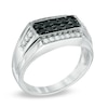 Thumbnail Image 2 of Previously Owned - 1/2 CT. T.W.  Black and White Diamond Ring in Sterling Silver