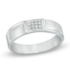 Thumbnail Image 1 of Previously Owned - 1/10 CT. T.W. Diamond Wedding Band in Sterling Silver